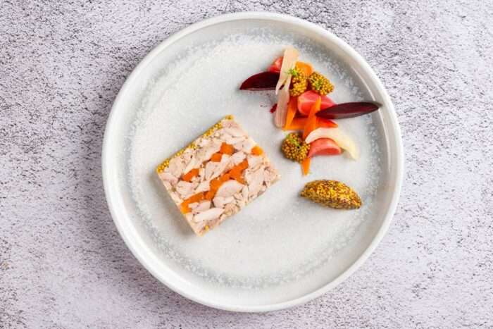 Chicken Terrine in Jelly with mustard seed